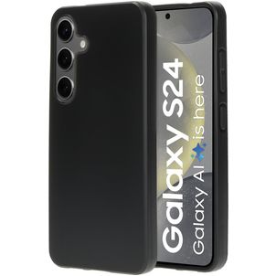 Mobiparts Classic Samsung Galaxy S24 Hoesje Flexibel TPU Backcover - Matt Black