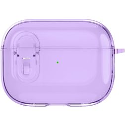 Mobigear Crystal Clip Apple AirPods Pro 1 Hardcase Hoesje - Paars