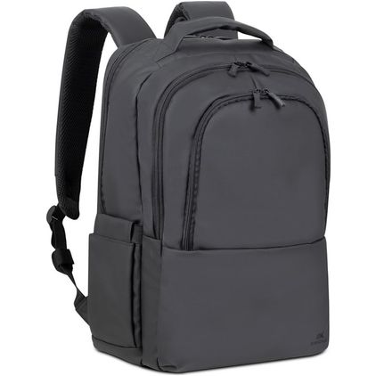 Rivacase Tegel Coated Laptop Rugtas Laptoptas - Zwart