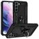 Mobigear Armor Ring Samsung Galaxy S22 Hoesje Hardcase Backcover Shockproof met Ringhouder - Zwart
