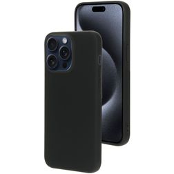 Mobiparts iPhone 15 Pro Max Siliconen Hoesje Backcover - Zwart