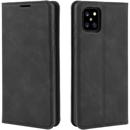 Mobigear Retro Slim Samsung Galaxy Note 10 Lite Hoesje Bookcase Portemonnee - Zwart
