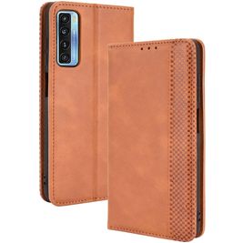 Mobigear Sensation TCL 20 5G Hoesje Bookcase Portemonnee - Bruin