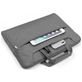 Mobigear Denim Zipper Laptop Schoudertas 11 - 12 inch Laptoptas - Grijs