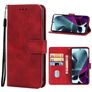 Mobigear Wallet Motorola Edge S30 Hoesje Bookcase Portemonnee - Rood