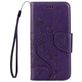 Mobigear Flowers Samsung Galaxy A5 (2017) Hoesje Bookcase Portemonnee - Paars