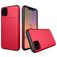 Mobigear Card iPhone 11 Hoesje Hardcase Backcover Shockproof met Pasjeshouder - Rood