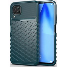 Mobigear Groove Huawei P40 Lite Hoesje Flexibel TPU Backcover - Groen