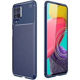 Mobigear Racing Samsung Galaxy M53 Hoesje Flexibel TPU Backcover - Blauw