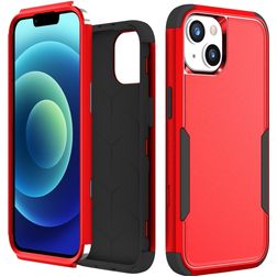 Mobigear Ultra Tough iPhone 15 Plus Hoesje Hardcase Backcover Shockproof - Rood