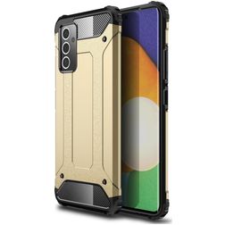 Mobigear Outdoor Samsung Galaxy A82 5G Hoesje Hardcase Backcover Shockproof - Goud