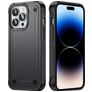 Mobigear Slim Armor iPhone 14 Pro Hoesje Hardcase Backcover Shockproof - Grijs