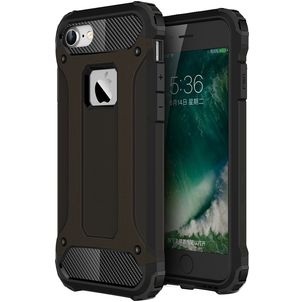 Mobigear Outdoor iPhone SE (2020) Hoesje Hardcase Backcover Shockproof - Zwart