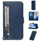 Mobigear Zipper Samsung Galaxy S20 Hoesje Bookcase Portemonnee - Blauw