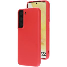 Mobiparts Samsung Galaxy S22 Siliconen Hoesje Backcover - Scarlet Red