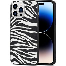Mobigear Safari iPhone 14 Pro Hoesje Flexibel TPU Backcover - Zebra