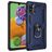 Mobigear Armor Ring Samsung Galaxy A41 Hoesje Hardcase Backcover Shockproof met Ringhouder - Blauw
