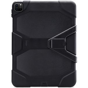 Xccess Survivor Essential iPad Pro 12.9 Inch (2018) Hoes Hard Kunststof,Siliconen Backcover + Standaard - Zwart