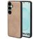 Mobiparts Classic Samsung Galaxy S25 MagSafe Hoesje TPU,Kunstleer Backcover - Moonstone Beige