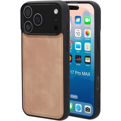Mobiparts Classic iPhone 17 Pro Max MagSafe Hoesje Hardcase Backcover - Moonstone Beige