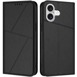 Mobigear Frosted Flip iPhone 17 Hoesje Bookcase Portemonnee - Zwart