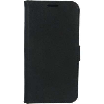 Valenta Classic iPhone 12 Mini Hoesje Echt Leer Bookcase Portemonnee - Zwart