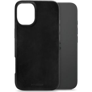 Mobilize Premium iPhone 16 MagSafe Hoesje Echt Leer Backcover - Zwart