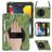Mobigear SureGrip XGuard iPad 8 (2020) Hoes Hard Kunststof,Siliconen Backcover + Stylus Houder + Schouderband + Standaard - Camouflage