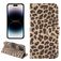 Mobigear Leopard iPhone 14 Pro Hoesje Bookcase Portemonnee - Geel
