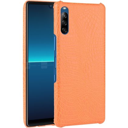 Mobigear Croco Sony Xperia L4 Hoesje Hardcase Backcover - Oranje