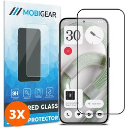 Mobigear Premium Nothing Phone (2a) Plus Glazen Screenprotector - Case Friendly (3-Pack)