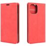 Mobigear Retro Slim iPhone 12 Pro Hoesje Bookcase Portemonnee - Rood