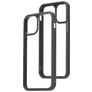 Mobiparts Rugged Clear iPhone 12 Mini Hoesje Hardcase Backcover Shockproof - Transparant / Zwart