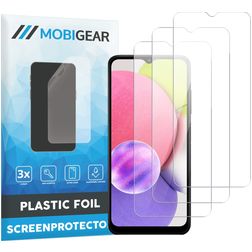 Mobigear Samsung Galaxy A03s Screenprotector Folie - Case Friendly (3-Pack)