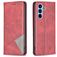 Mobigear Rhombus Slim Samsung Galaxy A54 Hoesje Bookcase - Rood