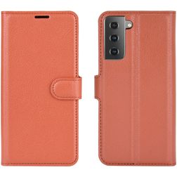Mobigear Classic Samsung Galaxy S21 Plus Hoesje Bookcase Portemonnee - Cognac