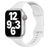 Mobigear Sport Slim Siliconen Apple Watch Bandje Druksluiting - 49/46/45/44 mm - Wit