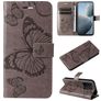 Mobigear Butterfly Xiaomi 14T Hoesje Bookcase Portemonnee - Grijs