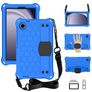 Mobigear HexStrap Samsung Galaxy Tab A9 (2023) Hoes EVA-schuim Backcover + Schouderband - Blauw
