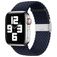 Mobigear Braided Nylon Apple Watch Bandje Klemsluiting - 42/41/40/38 mm - Charcoal