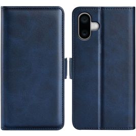 Mobigear Slim Magnet iPhone 16 Hoesje Bookcase Portemonnee - Donkerblauw