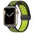 Mobigear Sport Plus Mag Siliconen Apple Watch Bandje Magneetsluiting - 42/41/40/38 mm - Zwart / Groen