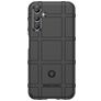 Mobigear Rugged Shield Samsung Galaxy A24 Hoesje Flexibel TPU Backcover Shockproof - Zwart