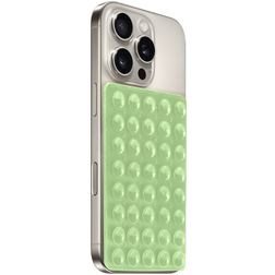 Mobiparts Sticky Pad Telefoonhouder met zuignap - Groen Universeel