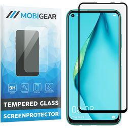 Mobigear Premium Huawei P40 Lite Glazen Screenprotector - Case Friendly - Zwart
