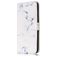 Mobigear Marble iPhone 8 Plus Hoesje Bookcase Portemonnee - White Marble