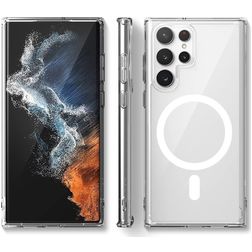 Mobigear Crystal Doorzichtig Samsung Galaxy S24 Ultra MagSafe Hoesje Hardcase Backcover Shockproof - Transparant