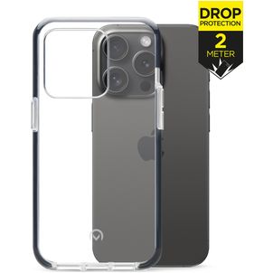 Mobilize Shatterproof iPhone 15 Pro Hoesje Hardcase Backcover Shockproof - Transparant / Zwart