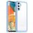Mobigear Crystal Samsung Galaxy A14 Hoesje Hardcase Backcover - Transparant / Blauw