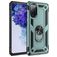 Mobigear Armor Ring Samsung Galaxy S20 FE Hoesje Hardcase Backcover Shockproof met Ringhouder - Groen